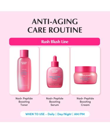 EQQUALBERRY NAD+ Peptide Boosting Cream Collagen-Enhancing Moisturizer for Skin Elasticity Healthy Aging&Wrinkle Care Korean Skincare Anti-Aging Face Cream with Peptides (1.69 fl.oz / 50ml) - Buy Online on GoSupps.com
