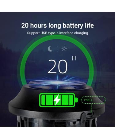 SEFAX Solar Mosquito Killer Lamp Outdoor Waterproof Mosquito Killer LED Electric Fly Trap Electric Shock Mosquito Killer for Bedroom Living Room Kitchen Office - Buy Online on GoSupps.com