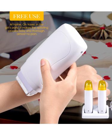 Double Wax Heating Roll On Waxing Device - WaxPatron Depilation Set with 100PCS Depilatory Paper for Men & Women | International Shipping Available - Buy Online on GoSupps.com