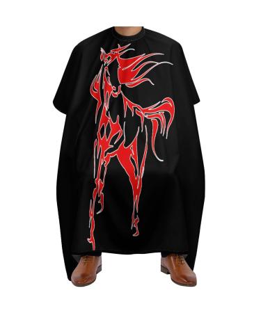 Running Horse Professional Hair Cutting Cape Apron Salon Haircut Barber Hairdressing with Snap Closure