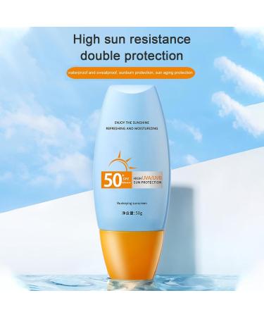 50g Body And Face Sunscreen Sunscreen Cream Moisturizing Whitening Sunblock Sun Protection Factor 50 Non-Greasy Sunscreen For Picnic Camping Swimming And SeasideTravel - Buy Online on GoSupps.com