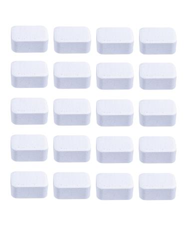 Erhigher Effervescent Toilet Cleaner Bowl Tablets Powerful Cleaning Removes Stains Odors Refreshes Bathroom Hassle-Free Solution 5/10/20 Pack Stain White 5pcs