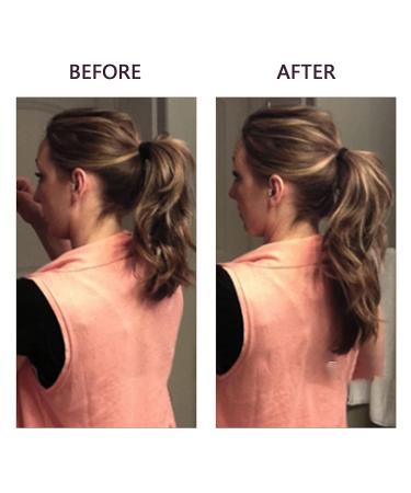 Runature Real Hair Brown Highlights 50cm Ponytail Extensions - Dark Brown & Ash Brown Remy Human Hair #2P8A - 80g Long Straight Braid - Buy Online on GoSupps.com