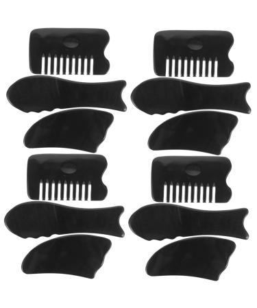 Minkissy HornScharb muscle scraper tool facial accessories body-guasha board multifunctional facial scrap physical tools myofascial stencils massage accessories horns