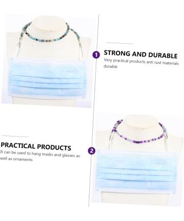 Buy Minkissy 2 pcs Glasses Mask Chain & Straps | Portable Pearl Lanyard for Eyewear & Face Masks | International Shipping Available - Buy Online on GoSupps.com