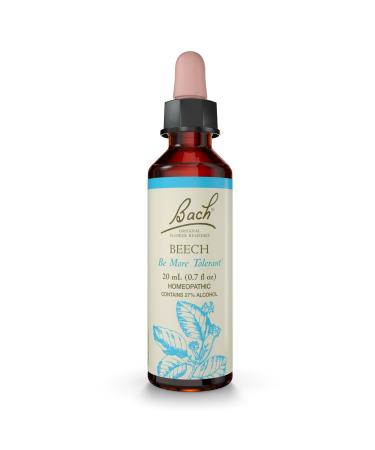 Bach Original Flower Remedies Beech - Be More Tolerant - Natural Homeopathic Flower Essence for Emotional Balance - Vegan Gluten Free Sugar Free - 20mL Dropper