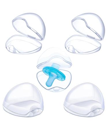 5 PCs pacifier box for baby transparent pacifier box pacifier box portable pacifier storage container pacifier box dustproof transparent dustproof box