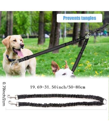 JVHLOV Double Dog Leash - 360 Rotatable for 2 Dogs | Ideal for Small Medium & Large Dogs - Blue - Buy Online on GoSupps.com