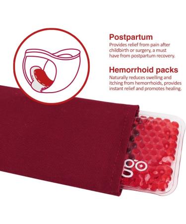 Newgo Cooling Compress Pad for Postpartum Relief | Reusable Perineal Cooling Pack - 6 Washable Cool Pads for Hemorrhoids & Vaginal Care - Buy Online on GoSupps.com