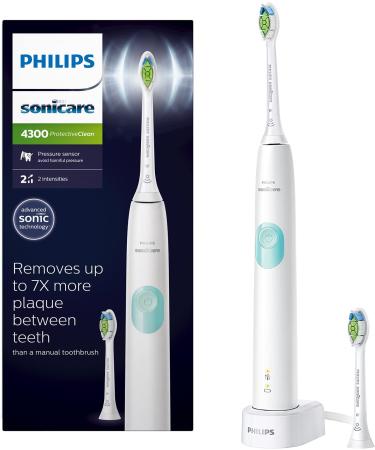 Philips Sonicare ProtectiveClean 4300 Whitening Sonic Electric Rechargeable Toothbrush HX6807/51 White Mint - Buy Online on GoSupps.com