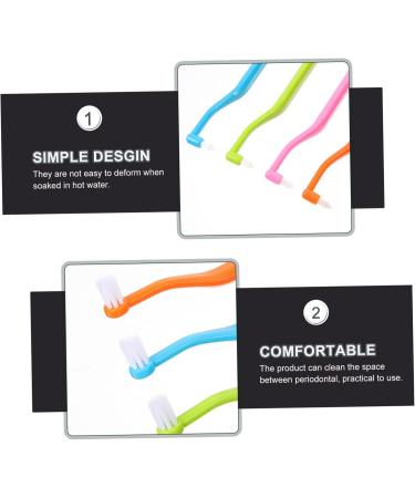 Solustre 4-Piece Double-Headed Toothbrush Cleaning Tool Set - Perfect for Detail Cleaning Gum Care and Travel - Buy Online on GoSupps.com