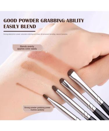1/4Pcs Fine Horse Hair Eyes Makeup Brushes Eyeshadow Smudge Silkworm Eyelid Make Highlighter Up Lying Tools - Buy Online on GoSupps.com