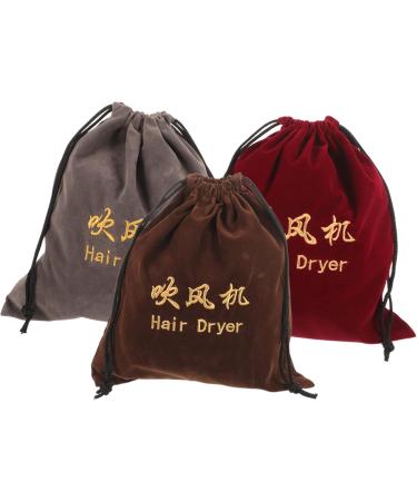 Healeved 15 Pcs Hair Dryer Storage Bag Velvet Storage Bag Drawstring Hair Dryer Bag Travel Hair Dryer Fabric - Buy Online on GoSupps.com