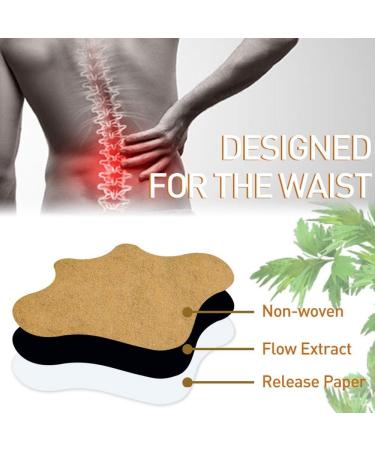 Moxibustion 12pcs/Bag Back Pain Patch Lumbar Medical Plaster Arthritis Stickers Self-Heating Pain Relief - Buy Online on GoSupps.com