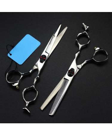 Hair Cutting Scissors Shears 6 inch Black Skull Head Scissors Professional Hairdressing Scissors Hair Professional Barber Scissors Set Hair Cutting Shears 6 Inch Set - Buy Online on GoSupps.com