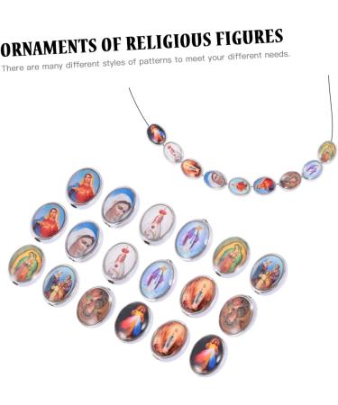 COHEALI Bracelets Beads 40pcs Religious Figure Jewelry Necklace Cross Labret Jewelry Necklace Fitting Sticker Bracelet Random 0.7X1CM - Buy Online on GoSupps.com