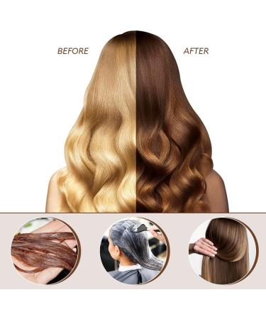 NHPY Medium Brown Hair Dye Shampoo for Gray HairInstant Hair Color Shampoo for Men and WomenBotanical Formulation No Hair Damage No Bleach Medium Brown - Buy Online on GoSupps.com