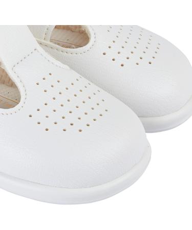 Early Days Baypods Toddler Shoes | Hard Sole First Walking Shoes | Anti-Slip Sole First Walkers for Baby Boys & Girls | 2 UK Child | White - Buy Online on GoSupps.com