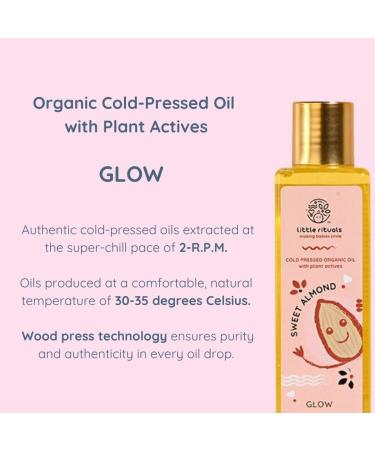 Buy Little Rituals Sweet Almond Baby Massage & Hair Oil | Organic Cold Pressed with Swiss Plant Actives | Safe & Gentle for Infants - Buy Online on GoSupps.com