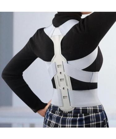 Upper Back Adjustable Posture Corrector Posture Clavicle Support Corrector Invisible Comfortable Back Straight Shoulders Brace Gray S - Buy Online on GoSupps.com