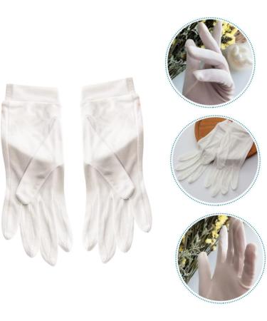 DOITOOL 1 Pair Grooming Gloves Moisturizing Mittens Knit Mittens Multi-Function Moisturizing Gloves Mittens Kids Hand Nighttime Gloves Jewelry Silk Sun Protection White - Buy Online on GoSupps.com