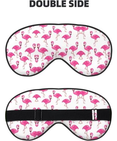 Pink Flamingo Eye Mask | Soft Adjustable Sleep Mask for Men & Women | Comfortable Nighttime Eye Cover - Buy Online on GoSupps.com