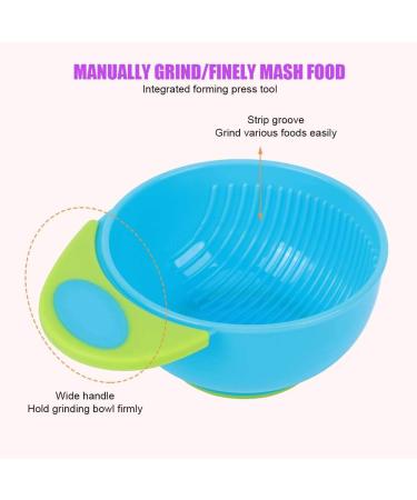 Infant Freshfood Mash Bowl - Food Grade PP Baby Food Masher Bowl - Lightweight Home Feeding Essential (Blue/Green) - Buy Online on GoSupps.com