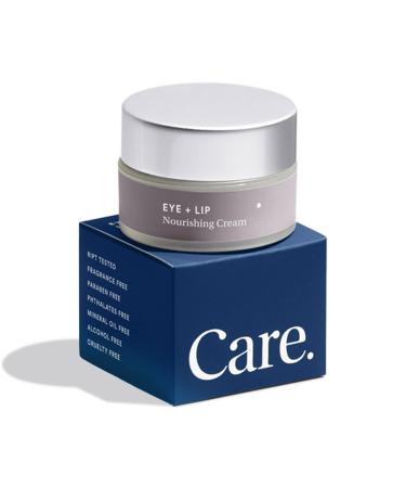 Care. Skincare Eye+Lip Nourishing Cream with Caffeine  Vitamin K  Vitamin C  and Peptides. De-Puffs and Reduces Dark Circles. Fragrance-Free  Cruelty-Free. (0.5 ounce) (0.5 oz)