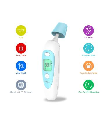 Mosen Baby Thermometer - 4-in-1 Infrared Fever Thermometer for Kids & Adults - Buy Online on GoSupps.com