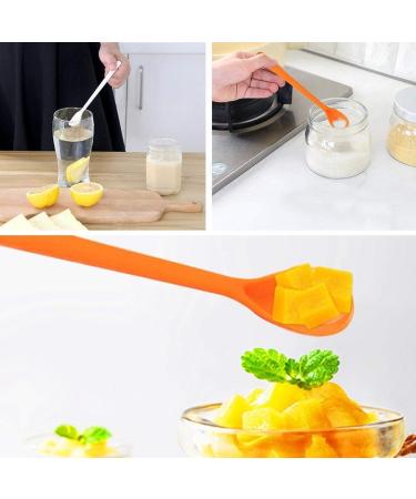 Set of 50 Hard Plastic Spoon Straws 9 Inch Detachable Straws Kitchen Utensil Stirring Spoon Coffee Spoon (Random Color) - Buy Online on GoSupps.com