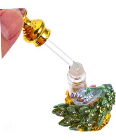 DOITOOL Perfume Bottle Essential Oil Bottle Vintage Desk Travel Aluminum Alloy 14x4x3cm Green - Buy Online on GoSupps.com