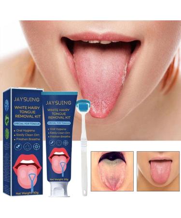 Jkapagzy Tongue Scraper & Hygiene Brush Set Ultimate Tongue Cleaning for Fresh Breath - Buy Online on GoSupps.com