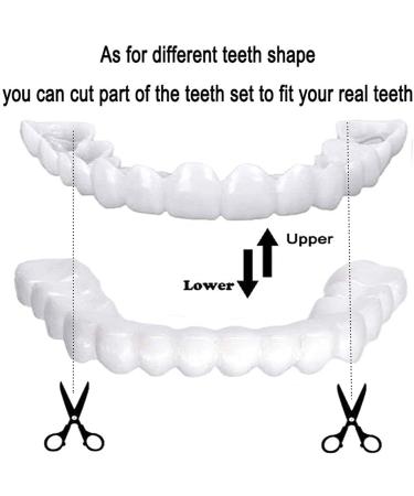 Flipped Warm 2 Pairs of Cosmetic Teeth - Easy Plug-in Dentures & Lightening Veneers for Bad Teeth | International Shipping - Buy Online on GoSupps.com
