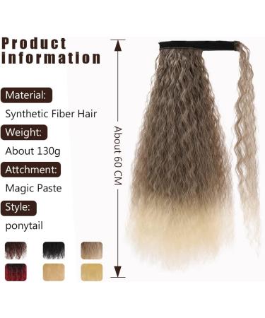 Hair Extensions 22" Long Curly Ponytail Extension Hairband Hair Clip Synthetic Puffy Ponytail Hair Extension Wrapped Bun Women's Wig Hair Pieces For Women (Color : 05 Size : 22inches) 22inches 05 - Buy Online on GoSupps.com