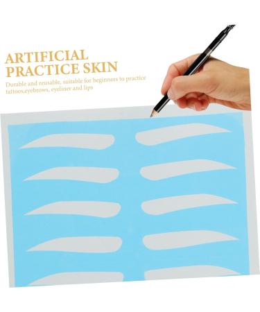  TOVINANNA 8 Pairs of Eyebrow Training Skin Reusable Sustainable Practice Skin for Precision Makeup Techniques for Beginners - Buy Online on GoSupps.com