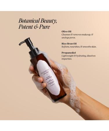 Cosmette Fresh Awakening Daily Cleanser Face Wash & Makeup Remover With Olive Sunflower & Rice Bran Oils Gentle Natural Skin Care Hydrating Nourishes & Protects Skin Vegan 4 FL Oz - Buy Online on GoSupps.com