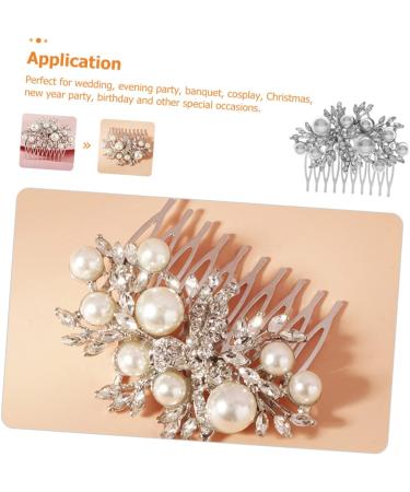 SKISUNO Bridal Comb Wedding Hair Comb Bride Hair Comb Bridal Rhinestone Hair Comb Bridal Hair Comb Wedding Hair Accessory Bridesmaid Hair Comb Pearls Hair Comb - Buy Online on GoSupps.com
