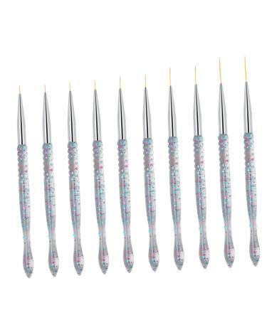 Healeved 2sets Nail Art Drawing Pen Manicure Accessories Gel for Nails Fine Line Nail Art Brush Nail Kits Nail Brush Fashion Nail Art Pen Kit De Manicura Super Fine Suite Pvc Pen Holder