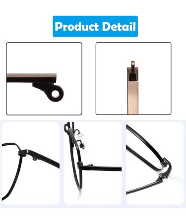 Metal Glasses Replacement Bars - Durable Arms & Brackets for Spectacles - Black | International Shipping - Buy Online on GoSupps.com