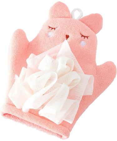 Shower Sponge for Kids Girls Soft Body Wash Sponge - Gentle Kid Body Wash Sponge Children's Body Wash Sponge Comfortable Children's Bath Scrubber Pink - Buy Online on GoSupps.com