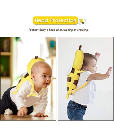 Okydoky Baby Safe Protector Cushion & Baby Knee Pads for Crawling Adjustable Toddlers Safety Pad Backpack Baby Back Protection for Crawling & Walking Yellow Bee.CA - Buy Online on GoSupps.com