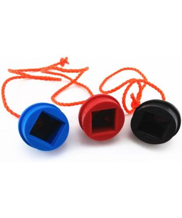 HONBAY 3pcs Rubber Pool Table Billiard Cue Chalk Holders - Mix Color with String - Buy Online on GoSupps.com