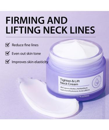 Neck Firming Cream - Anti-Aging Tightening & Lifting Treatment | Reduce Wrinkles & Improve Skin Firmness - Buy Online on GoSupps.com