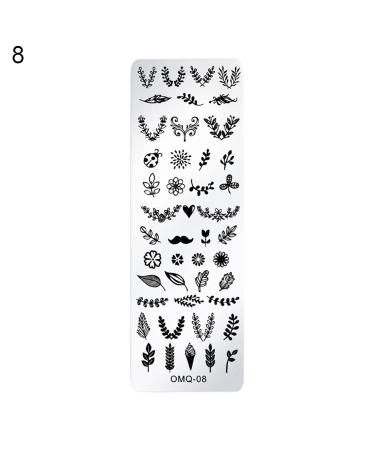 DIY Christmas Nail Art Template - Stainless Steel Snowflake Nail Stamp Plate for Women - Buy Online on GoSupps.com