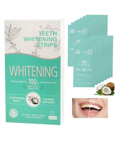 Tevedin Teeth Whitening Strips Non-Sensitive White Strips, 28 Strips Non-Slip Teeth Whitening Kit, Teeth Whitener for Teeth Whitening Remove Smoking Coffee Soda Wine Stain