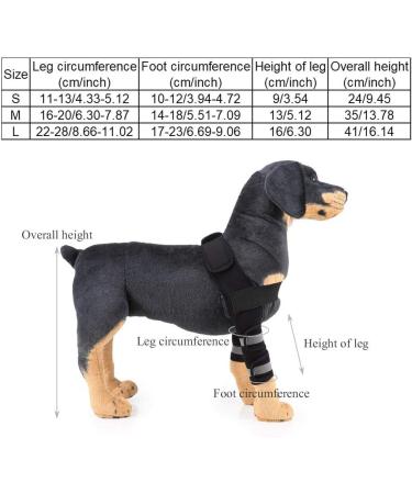 Reflective Dog Shoulder Brace Front Leg Brace Canine Elbow Protector Helps Wounds Healing Prevents Injuries Sprains(L) - Buy Online on GoSupps.com