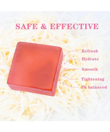 Vickoneer 3 Pack Yoni Soap Bars for Women - Organic Handmade Feminine Vaginal Wash Bar - pH Balanced, Remove Odor - Care Rose Scented - 2.82 oz Red - Buy Online on GoSupps.com