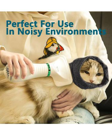 Pattepoint Dog Earmuffs & Hooded Sweaters | Noise Protection & Comfort for Dogs & Cats | Anxiety Snood - Gray L - Buy Online on GoSupps.com