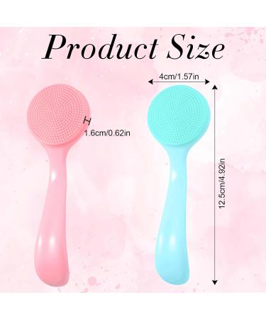 Amabro Silicone Manual Facial Cleansing Brush Skin Friendly Face Cleaning Scrubber Silicone Face Scrubber Exfoliating Brush for Exfoliating Massaging Remove Blackheads Makeup Skincare Removal - Buy Online on GoSupps.com