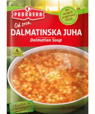 Podravka Pack of 5 sachets of Dalmatian soup 60 g - Buy Online on GoSupps.com